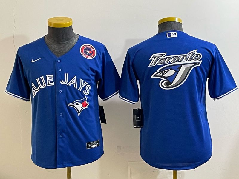 Youth 2025 Nike Toronto Blue Jays Blank blue Game MLB Jersey 015